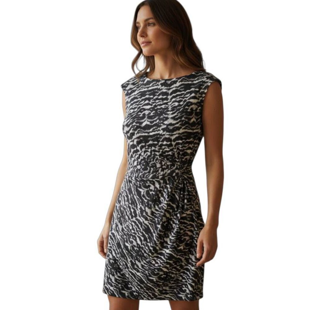 MADMAZELL BLACK & WHITE DRESS SZ.S EUC.